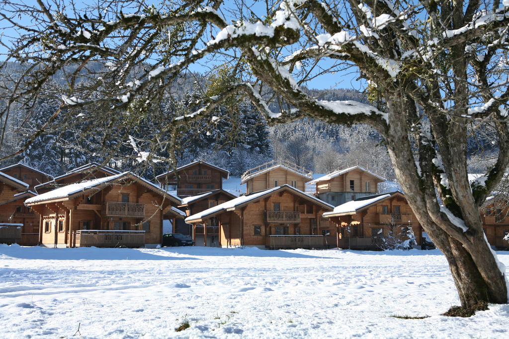 Residence Nemea Les Chalets Du Bois De Champelle Morillon Exterior photo