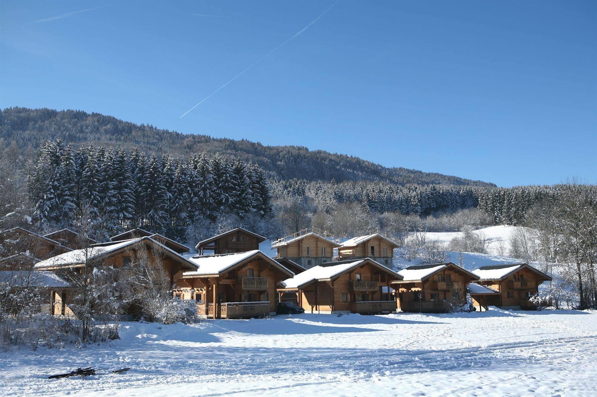 Residence Nemea Les Chalets Du Bois De Champelle Morillon Exterior photo