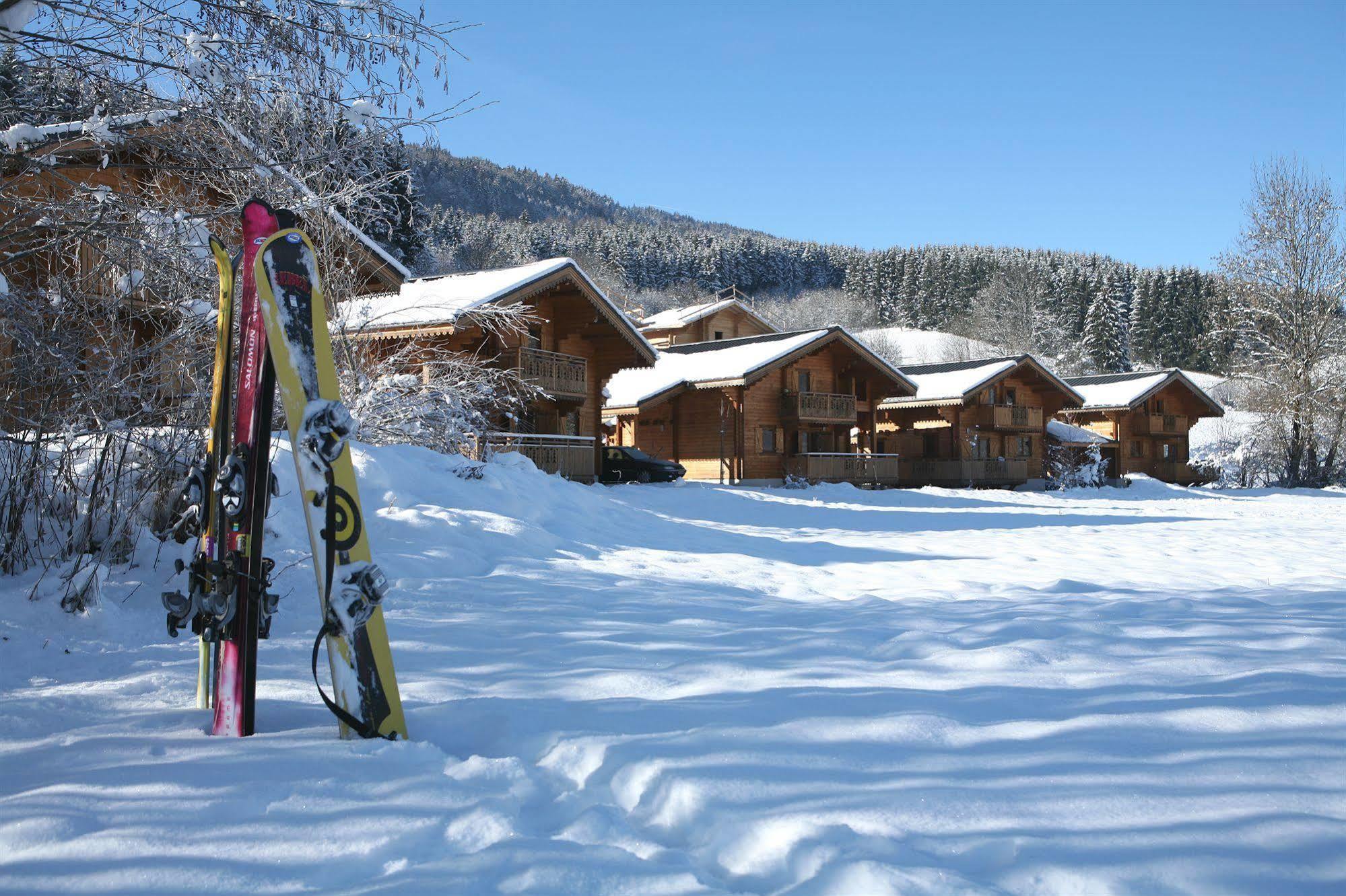Residence Nemea Les Chalets Du Bois De Champelle Morillon Exterior photo