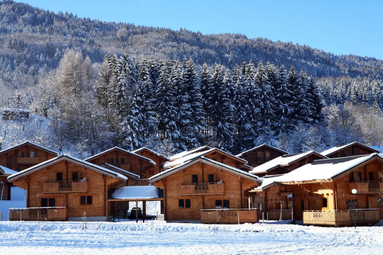 Residence Nemea Les Chalets Du Bois De Champelle Morillon Exterior photo